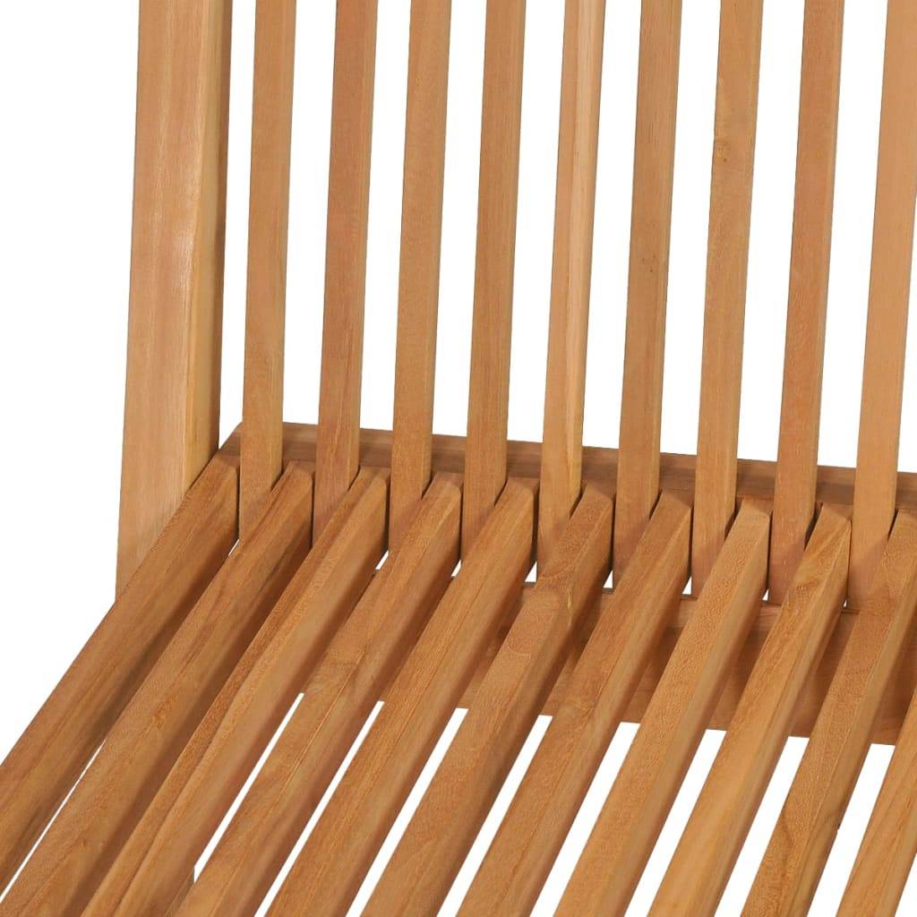 Vidaxl - Ensemble à manger de jardin 5 pcs Bois de teck massif vidaXL 3059601 - Imagen 5