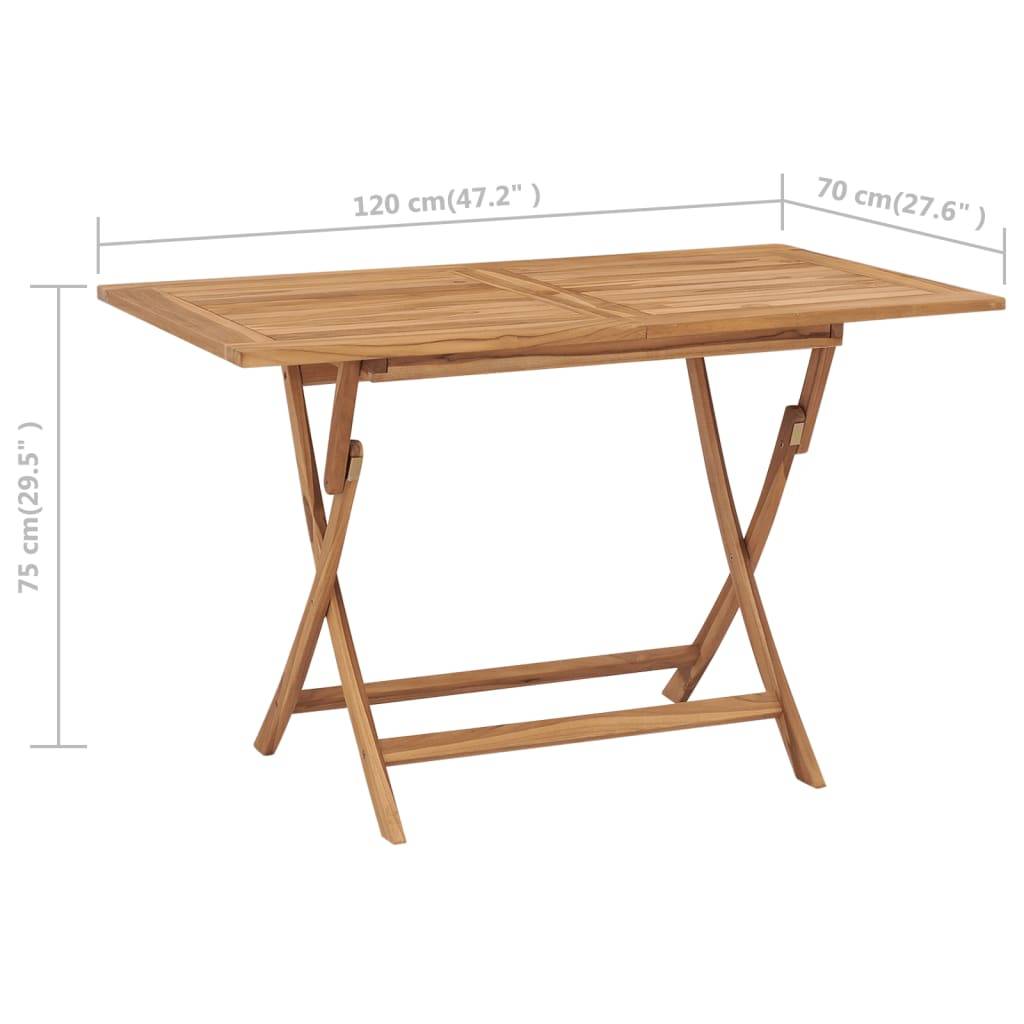 Vidaxl - Ensemble à manger de jardin 5 pcs Bois de teck massif vidaXL 3059601 - Imagen 3