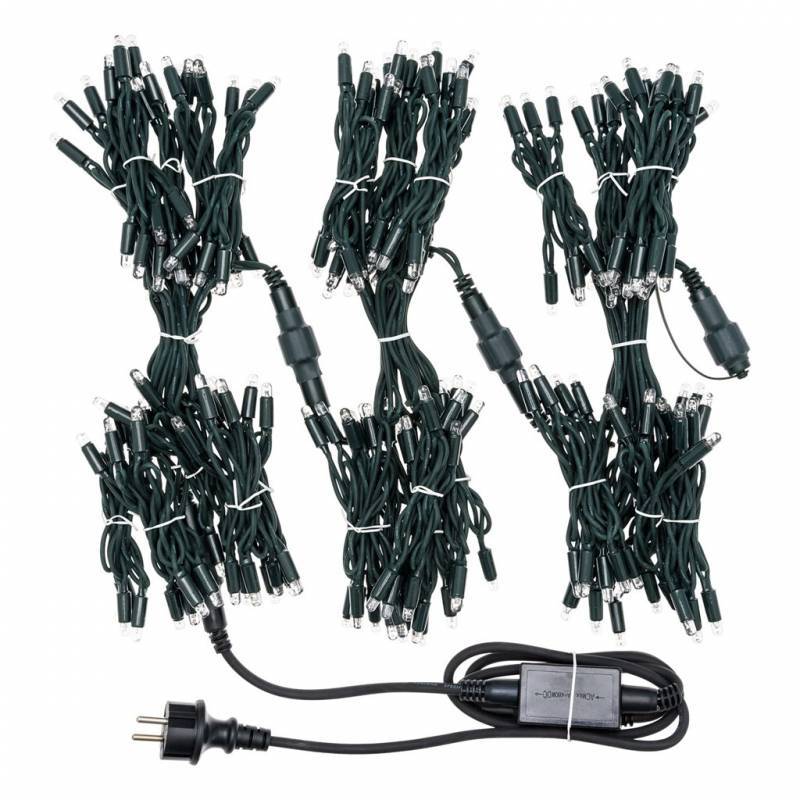 Lotti - Guirlande stalactite 3 mètres hauteur 90CM 228 LED blanc chaud prolongeable Lotti - Imagen 4