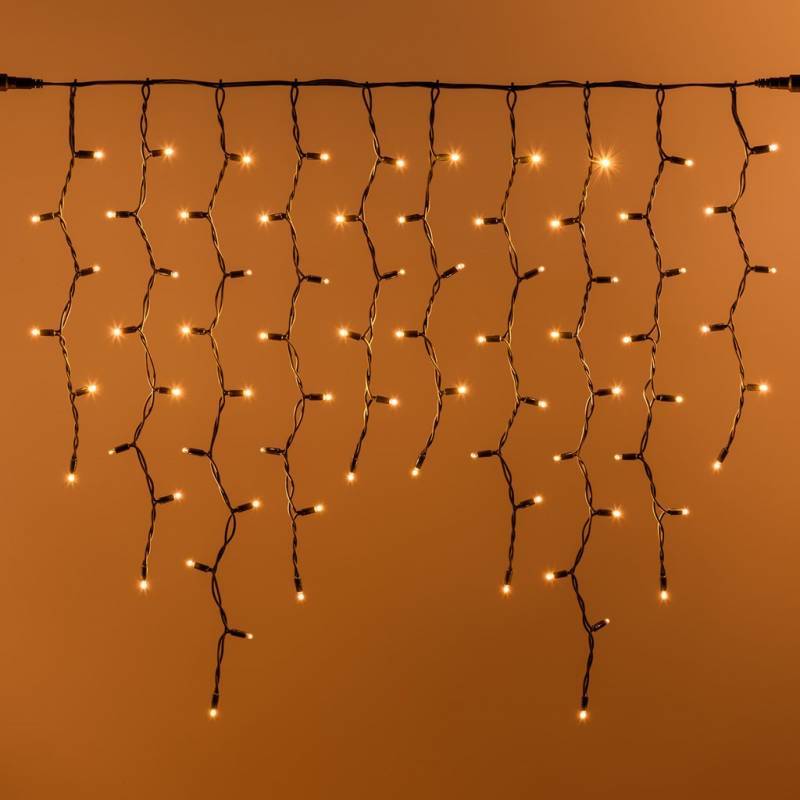 Lotti - Guirlande stalactite 3 mètres hauteur 90CM 228 LED blanc chaud prolongeable Lotti - Imagen 1