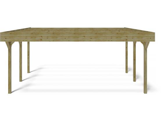 Carport Double Voiture " Solar Double " - 30 M² - 6.06 X 5.02 X 2.72 M -habitat Et Jardin - Image 1