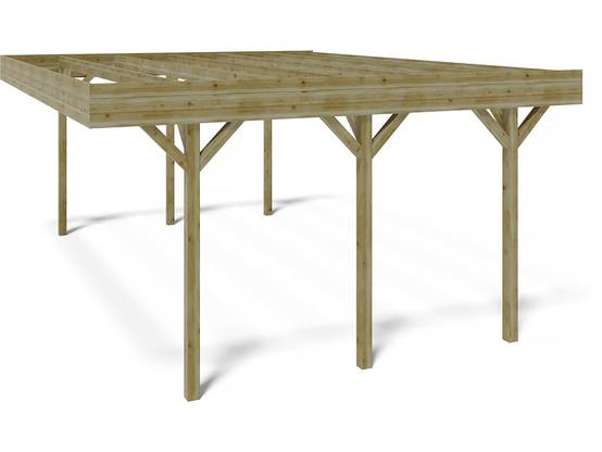 Carport Double Voiture " Solar Double " - 30 M² - 6.06 X 5.02 X 2.72 M -habitat Et Jardin - Image 4