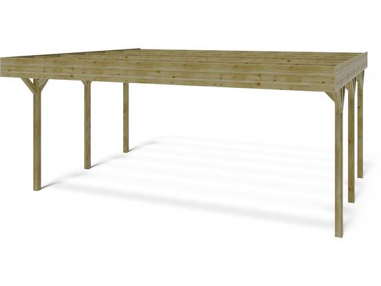Carport Double Voiture " Solar Double " - 30 M² - 6.06 X 5.02 X 2.72 M -habitat Et Jardin - Image 2