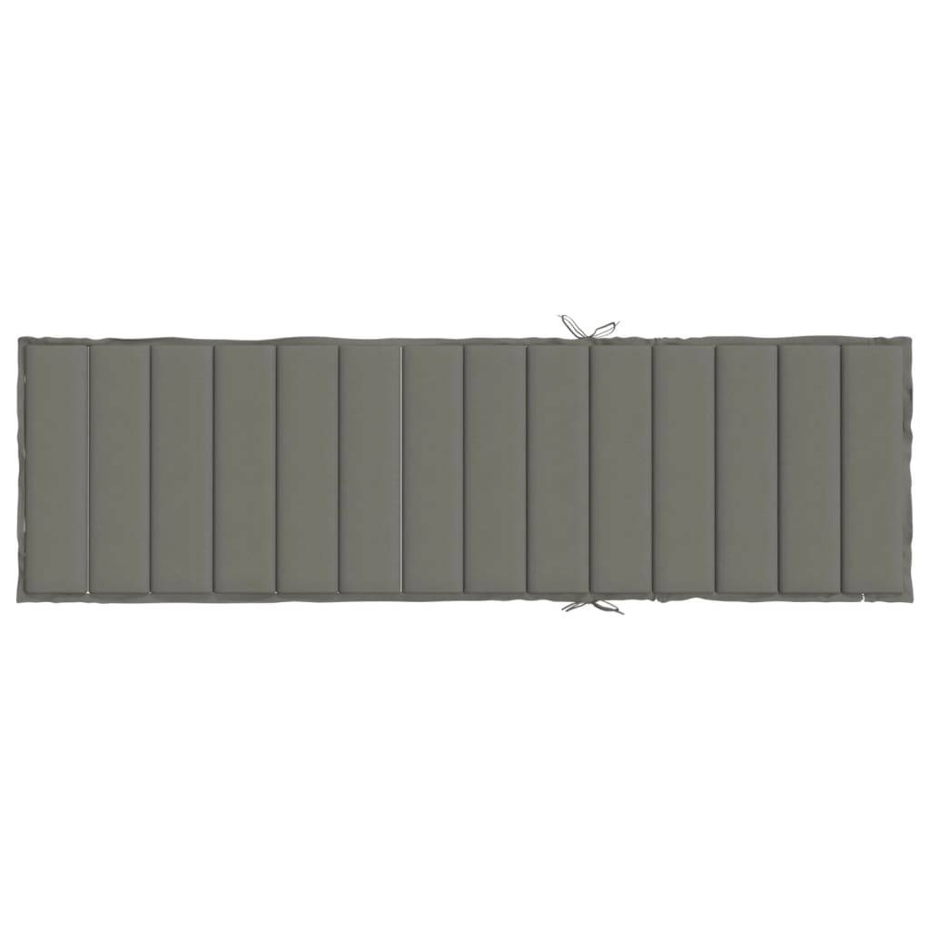 PANGIVO - Coussin de chaise longue polyester gris foncé 200 x 70 x 4 cm - PANGIVO - Image 5