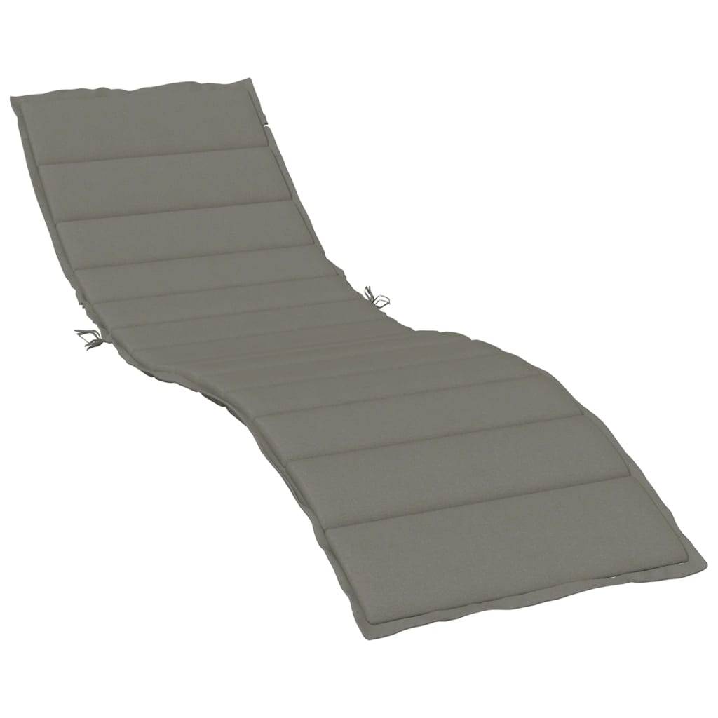 PANGIVO - Coussin de chaise longue polyester gris foncé 200 x 70 x 4 cm - PANGIVO - Image 2