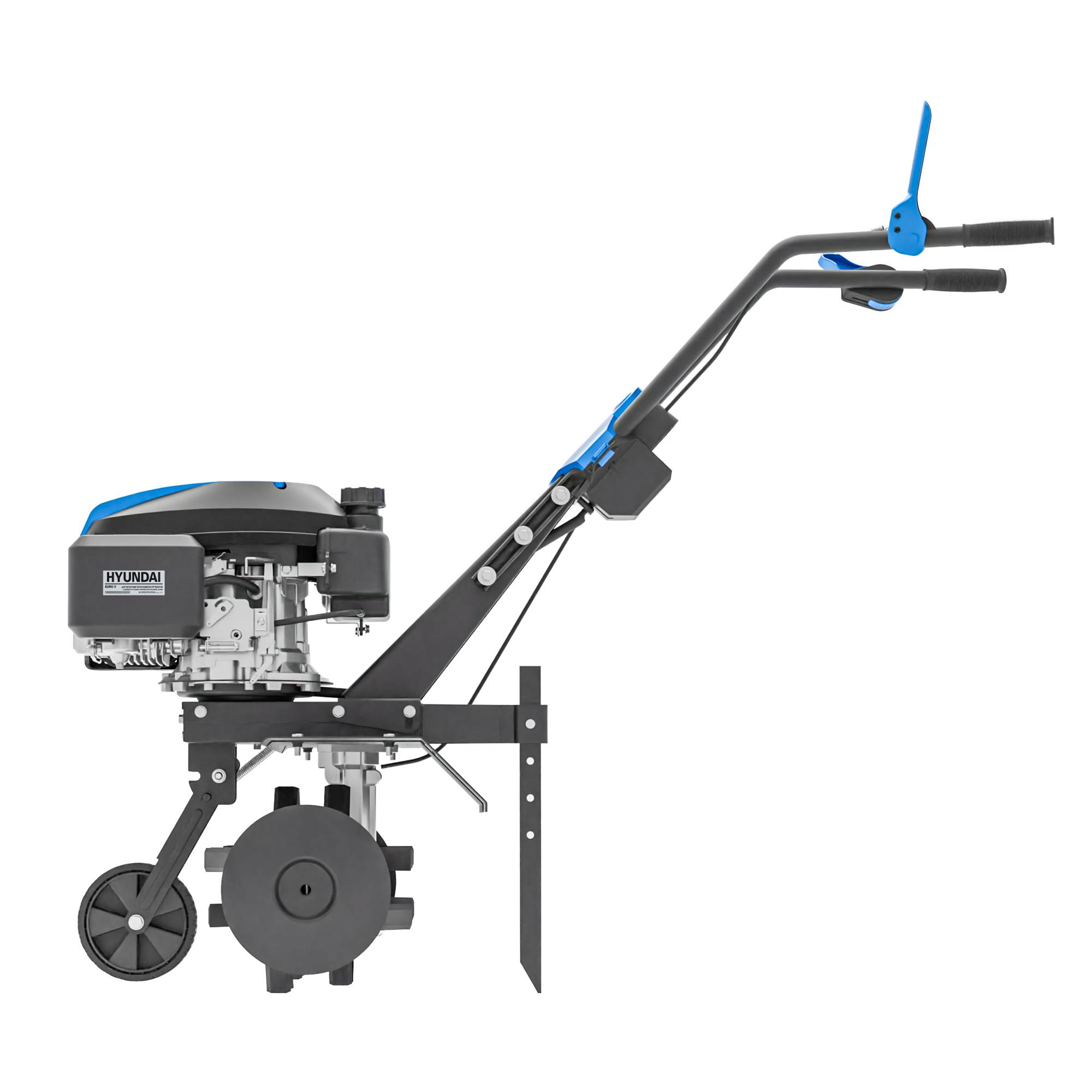 Motobineuse Motoculteur Thermique 60 cm 173 cm3 4,8 CV Démarrage Électrique - 4 Jeux de Fraises HYT175EX-EU Hyundai - Image 5
