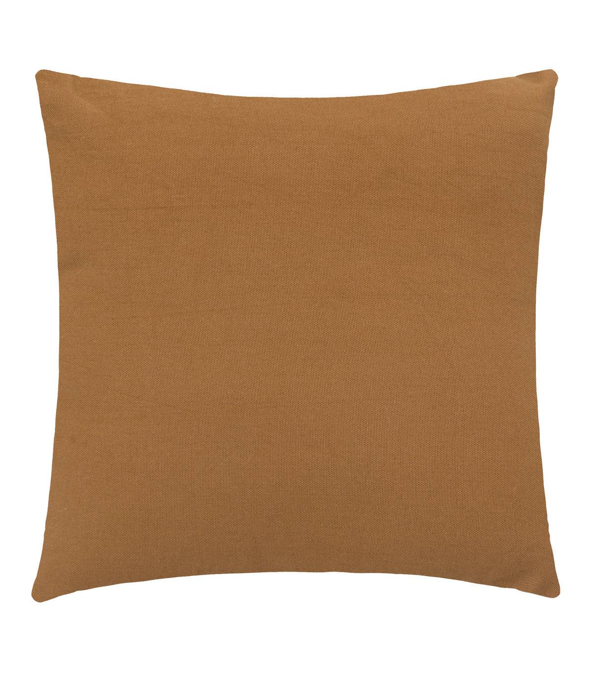 Coussin déhoussable en Coton Cannelle 38 x 38 cm