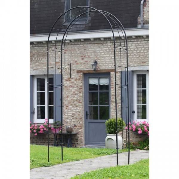 Nature - Arche de jardin en métal noir Nature 6040802