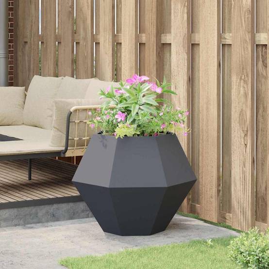 Vidaxl - Jardinière Anthracite 75 x 75 x 60 cm Acier vidaXL 884042 - Image 5