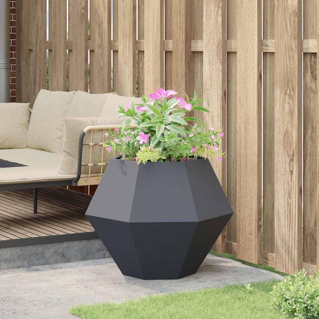 Vidaxl - Jardinière Anthracite 75 x 75 x 60 cm Acier vidaXL 884042 - Image 5