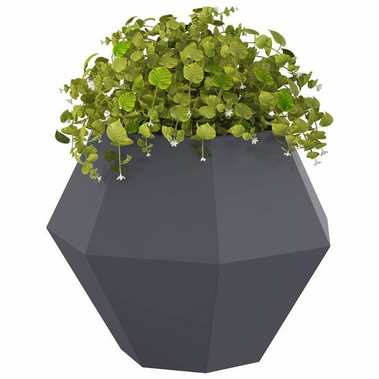 Vidaxl - Jardinière Anthracite 75 x 75 x 60 cm Acier vidaXL 884042 - Image 4