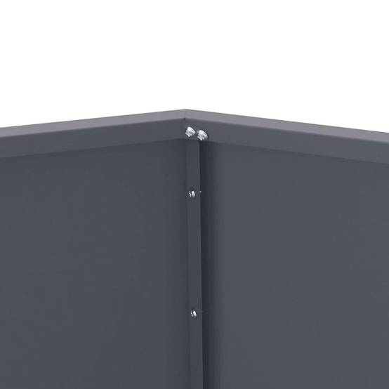Vidaxl - Jardinière Anthracite 75 x 75 x 60 cm Acier vidaXL 884042 - Image 8