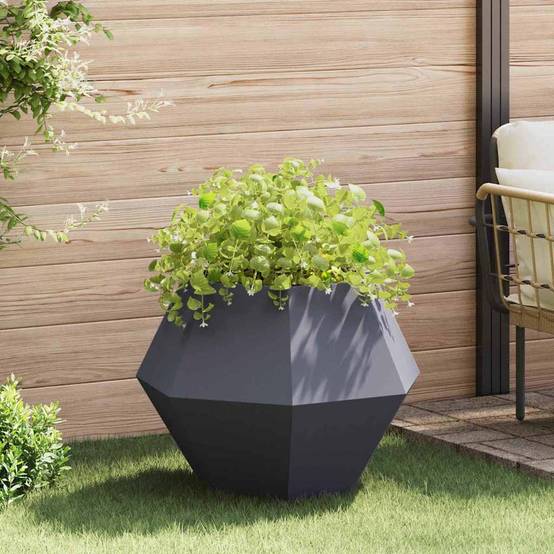 Vidaxl - Jardinière Anthracite 75 x 75 x 60 cm Acier vidaXL 884042 - Image 1