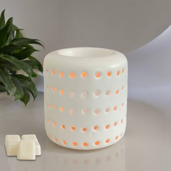 Brûleur Cire Parfumée Fondant Parfumé – Brûle Parfum et Diffuseur Huile Essentielle Aromathérapie – Céramique-Haut 9,5cm – Zen'Arôme - Image 3