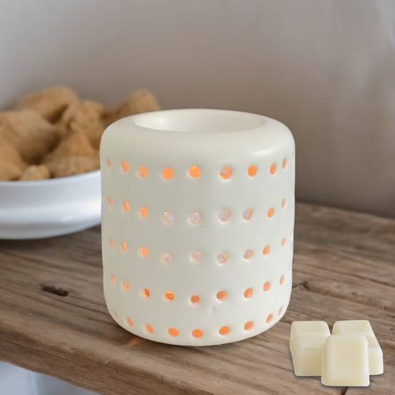Brûleur Cire Parfumée Fondant Parfumé – Brûle Parfum et Diffuseur Huile Essentielle Aromathérapie – Céramique-Haut 9,5cm – Zen'Arôme - Image 2
