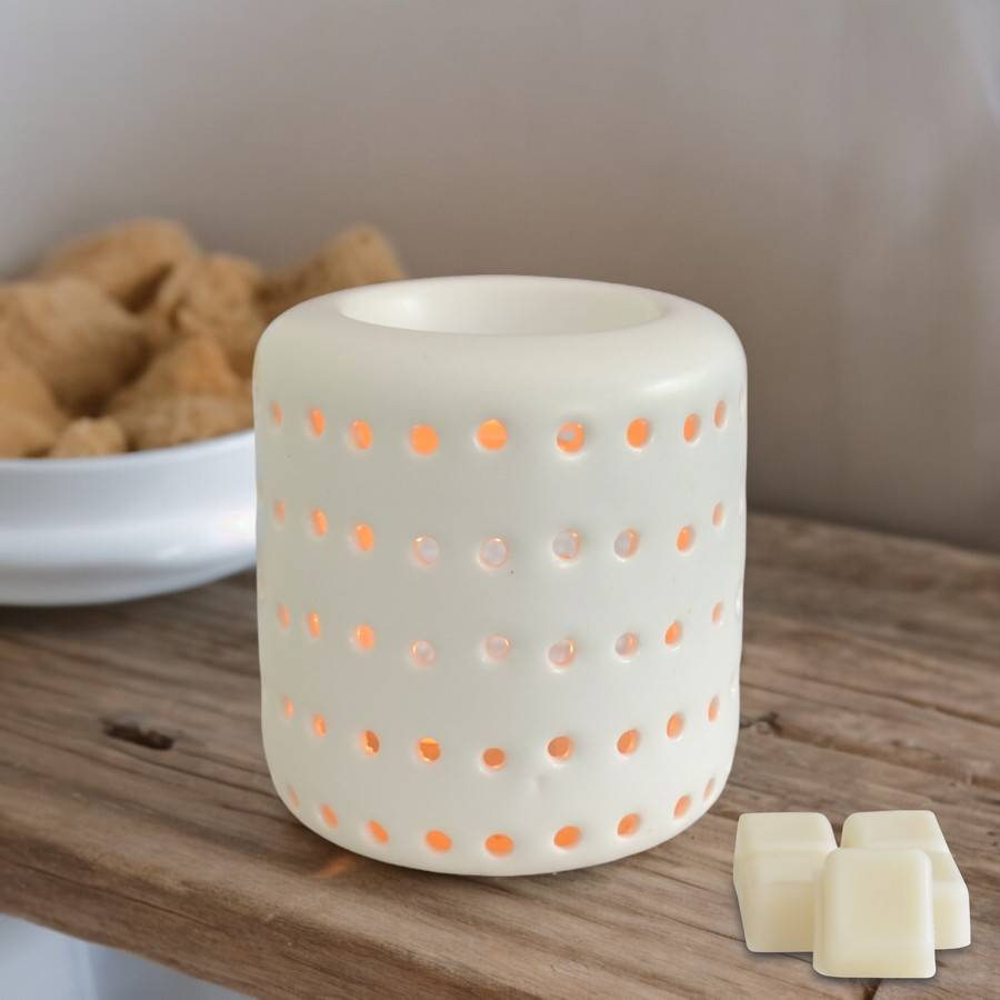 Brûleur Cire Parfumée Fondant Parfumé – Brûle Parfum et Diffuseur Huile Essentielle Aromathérapie – Céramique-Haut 9,5cm – Zen'Arôme - Image 2