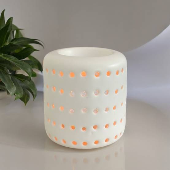 Brûleur Cire Parfumée Fondant Parfumé – Brûle Parfum et Diffuseur Huile Essentielle Aromathérapie – Céramique-Haut 9,5cm – Zen'Arôme - Image 4