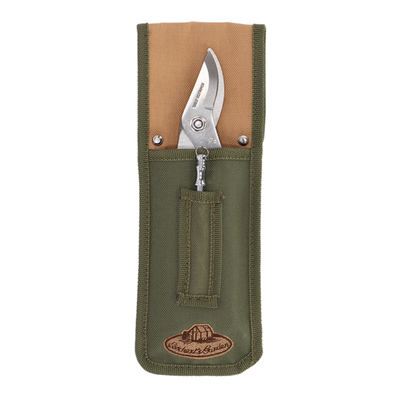 Set sécateur en Inox avec tige d'affutage - Beige - L 9,2 x P 2,4 x H 25 cm - Image 1