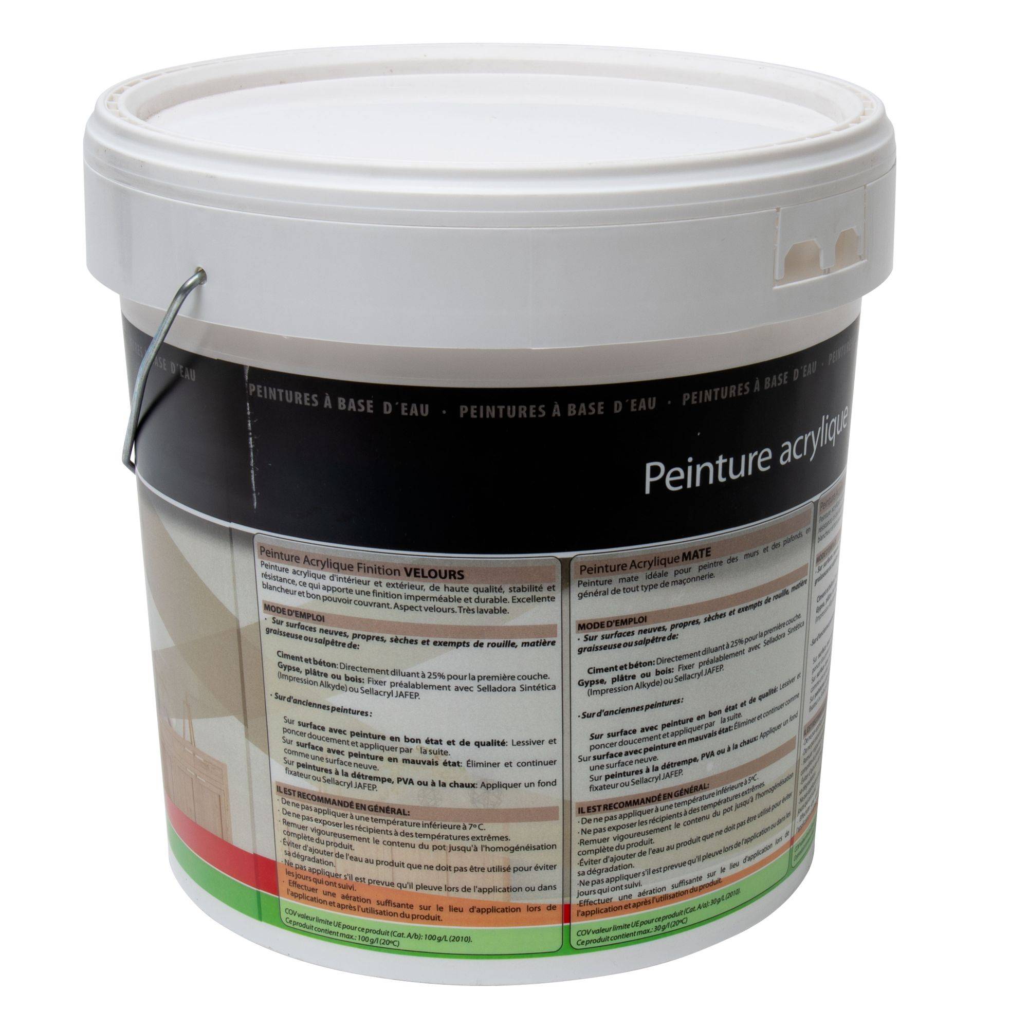Peinture acrylique satinée blanc SF152  14L  Jafep - Image 3