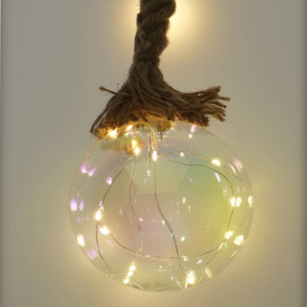 Sans Marque - Boule LED lumineuse suspension corde - Imagen 5