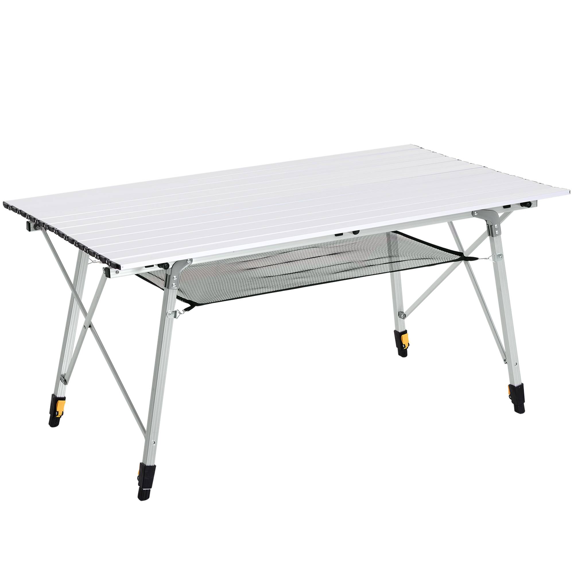 PANGIVO - Table de camping pliante aluminium gris 120 x 70 x 73 cm - PANGIVO - Image 1