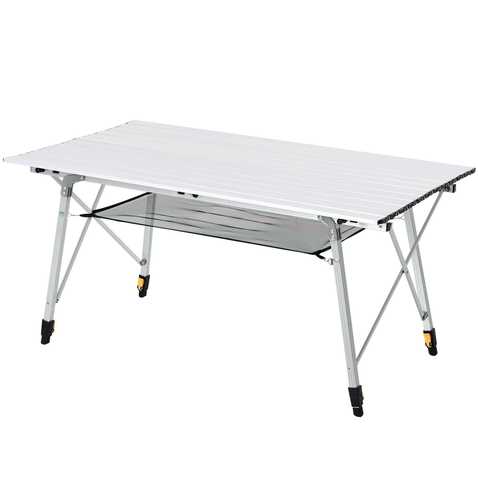 PANGIVO - Table de camping pliante aluminium gris 120 x 70 x 73 cm - PANGIVO - Image 2