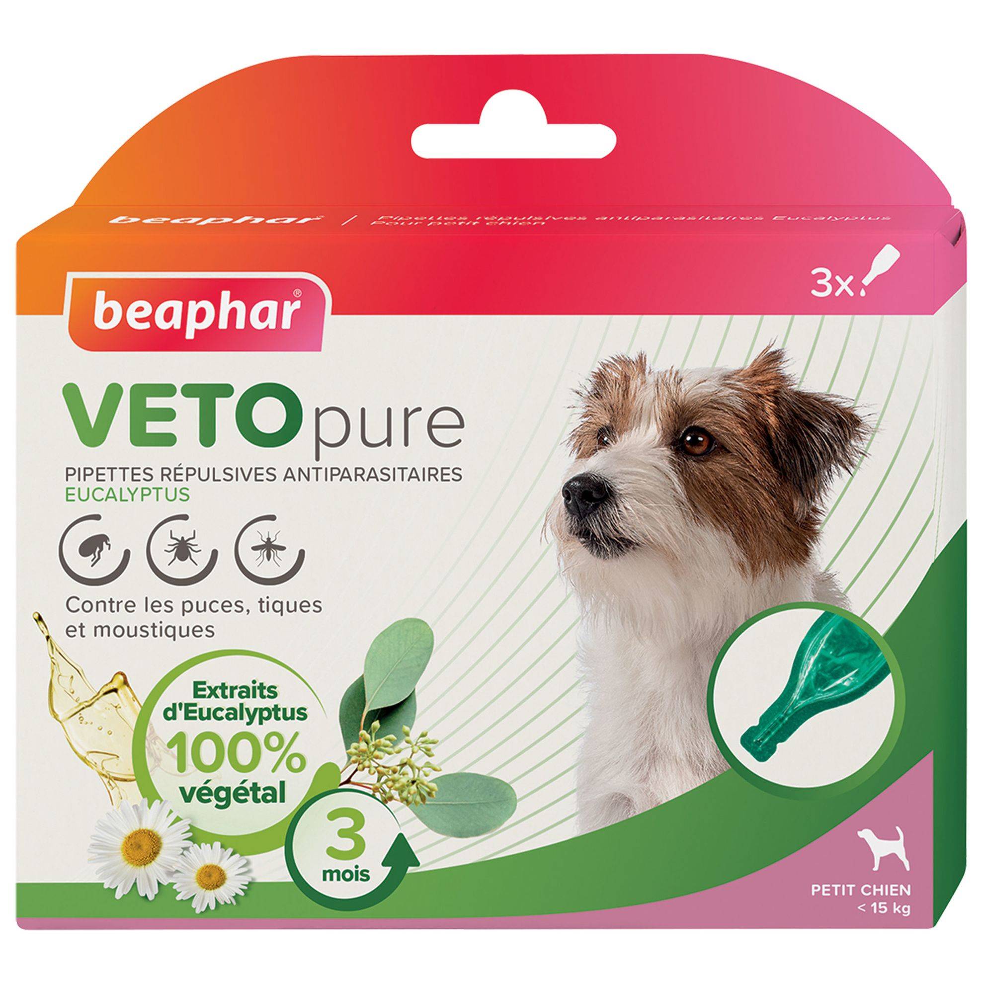 Pipettes insectifuges VETOpure Beaphar : Petit chien BEAPHAR