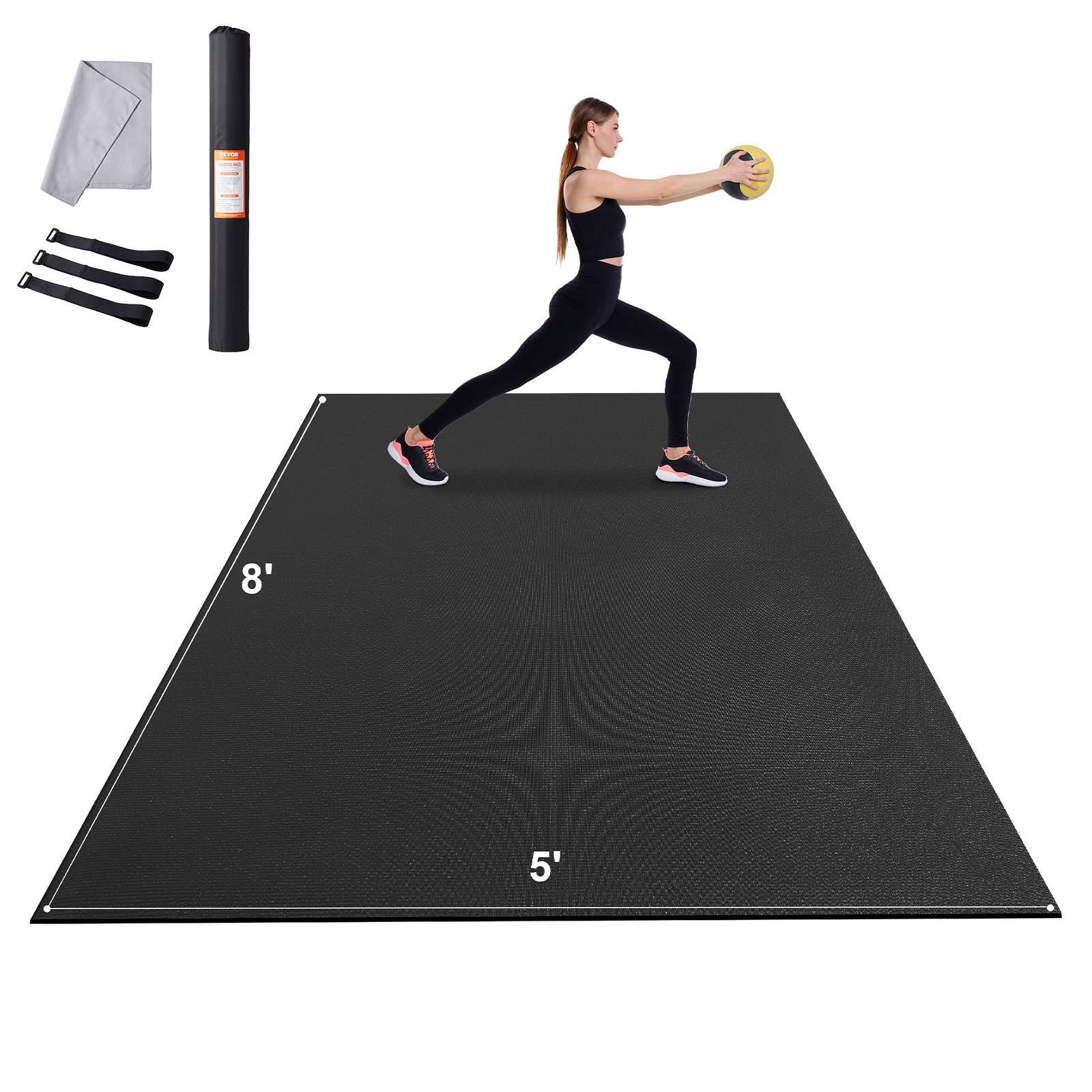 Vevor - VEVOR Tapis de yoga antidérapant tapis d'entraînement 2440 x 1530 mm pilates
