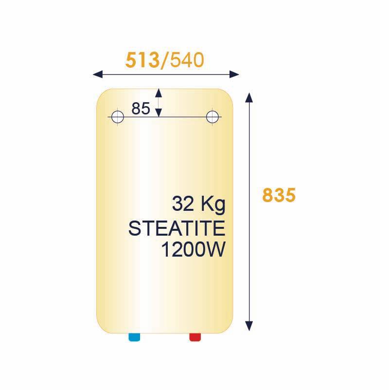 Chauffe-eau électrique vertical mural STÉATIS 150L - THERMOR - 251178 - Image 2