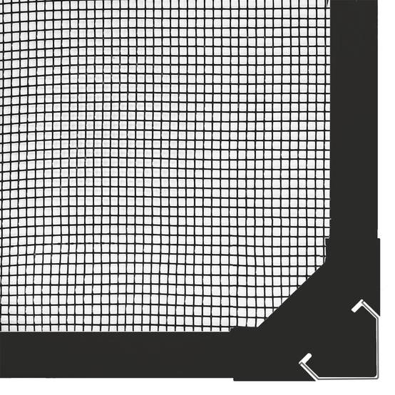Moustiquaire - Filet de protection magnétique pour fenêtres anthracite 100x120 cm MC137 - Image 5