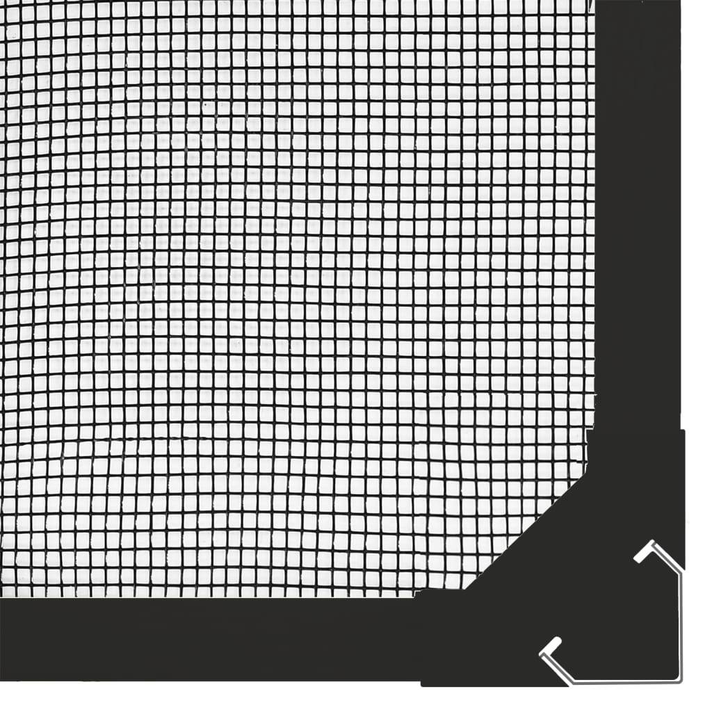 Moustiquaire - Filet de protection magnétique pour fenêtres anthracite 100x120 cm MC137 - Image 5
