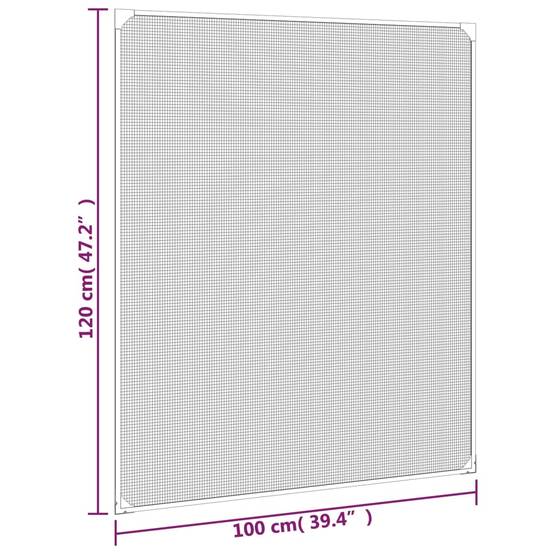 Moustiquaire - Filet de protection magnétique pour fenêtres anthracite 100x120 cm MC137 - Image 8
