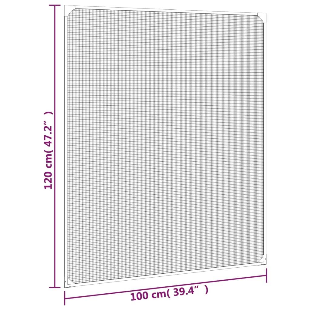 Moustiquaire - Filet de protection magnétique pour fenêtres anthracite 100x120 cm MC137 - Image 8