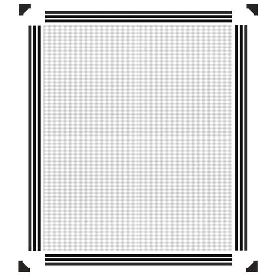 Moustiquaire - Filet de protection magnétique pour fenêtres anthracite 100x120 cm MC137 - Image 6