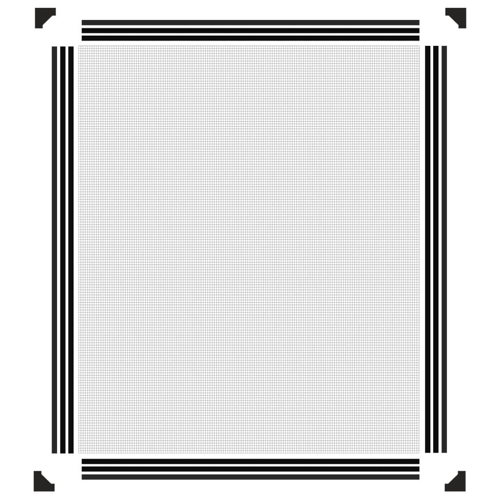 Moustiquaire - Filet de protection magnétique pour fenêtres anthracite 100x120 cm MC137 - Image 6