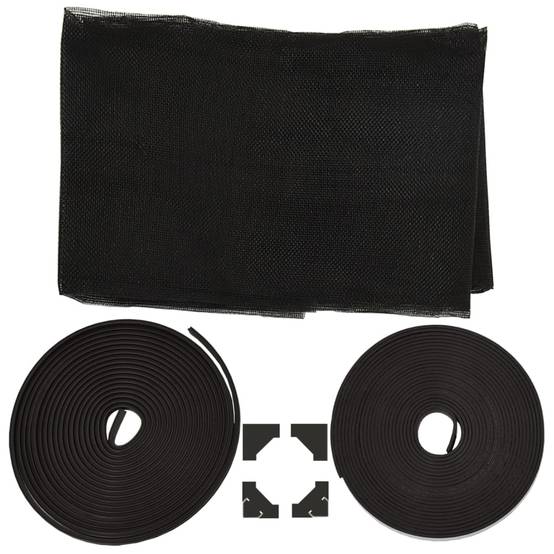 Moustiquaire - Filet de protection magnétique pour fenêtres anthracite 100x120 cm MC137 - Image 7