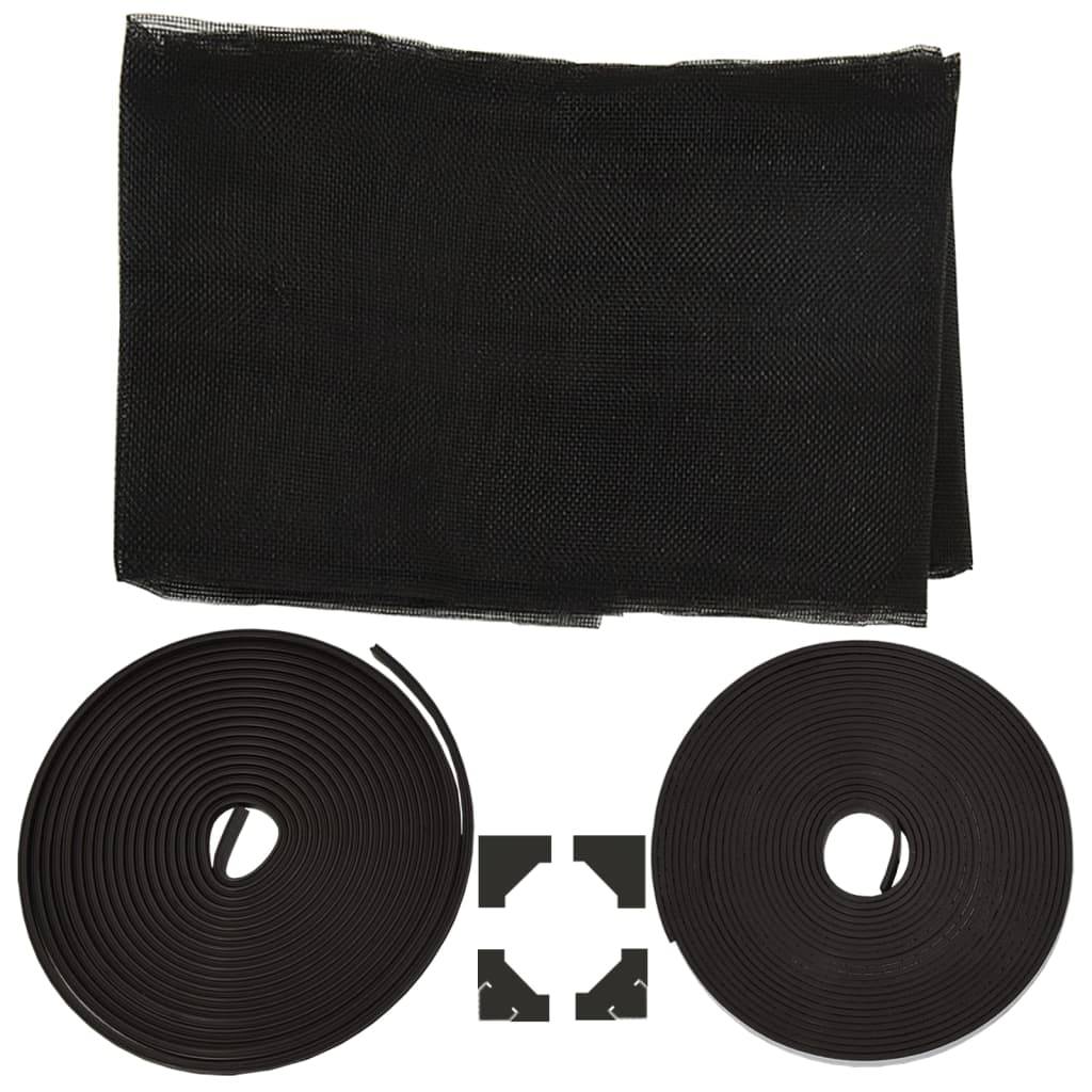 Moustiquaire - Filet de protection magnétique pour fenêtres anthracite 100x120 cm MC137 - Image 7