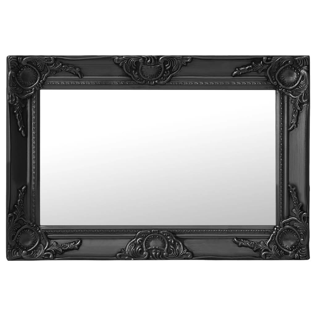Maison Chic - Miroir mural - Miroir décoratif style baroque 60x40 cm noir - Image 2