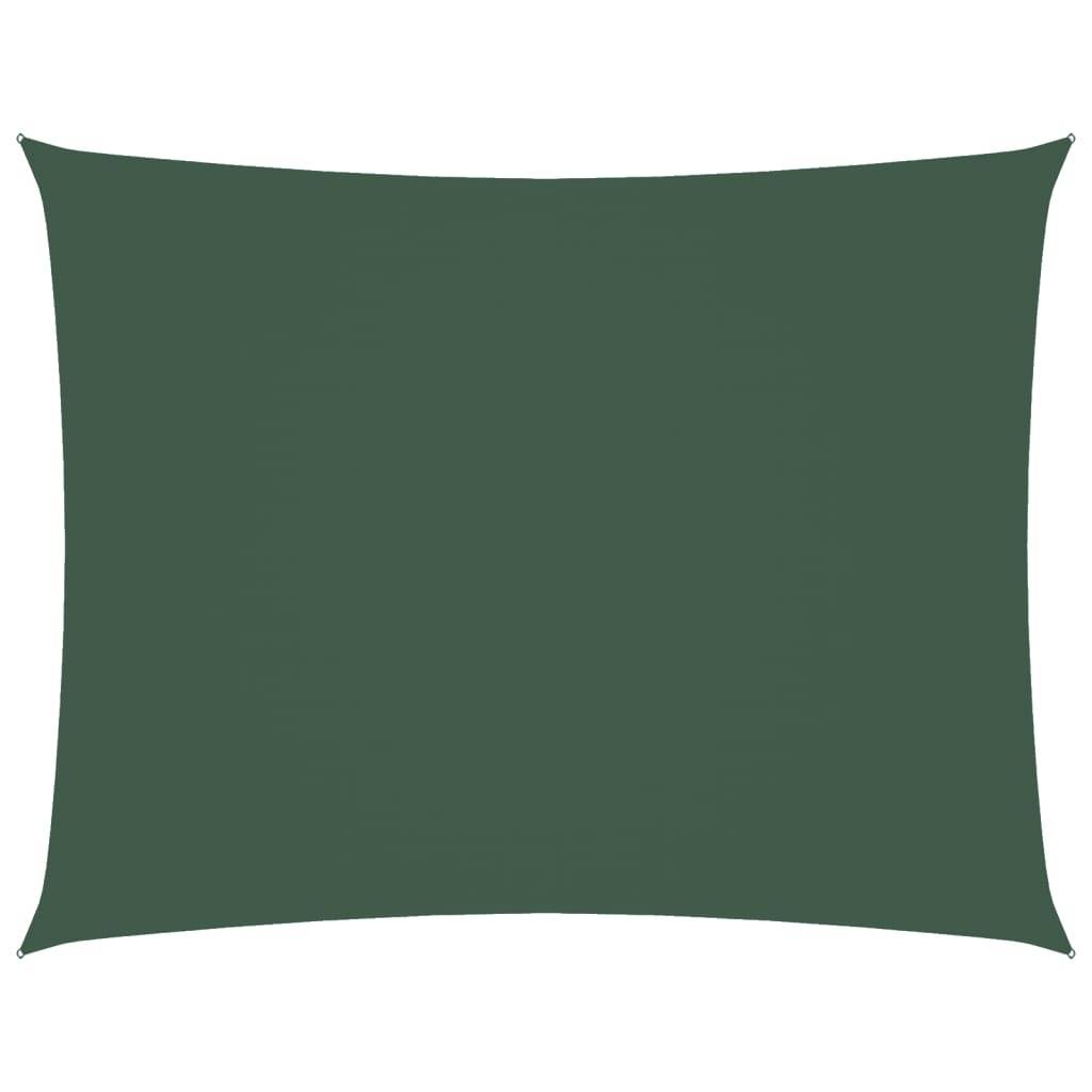 Voile de parasol tissu oxford vert foncé 400 x 300 cm - PANGIVO - Image 2