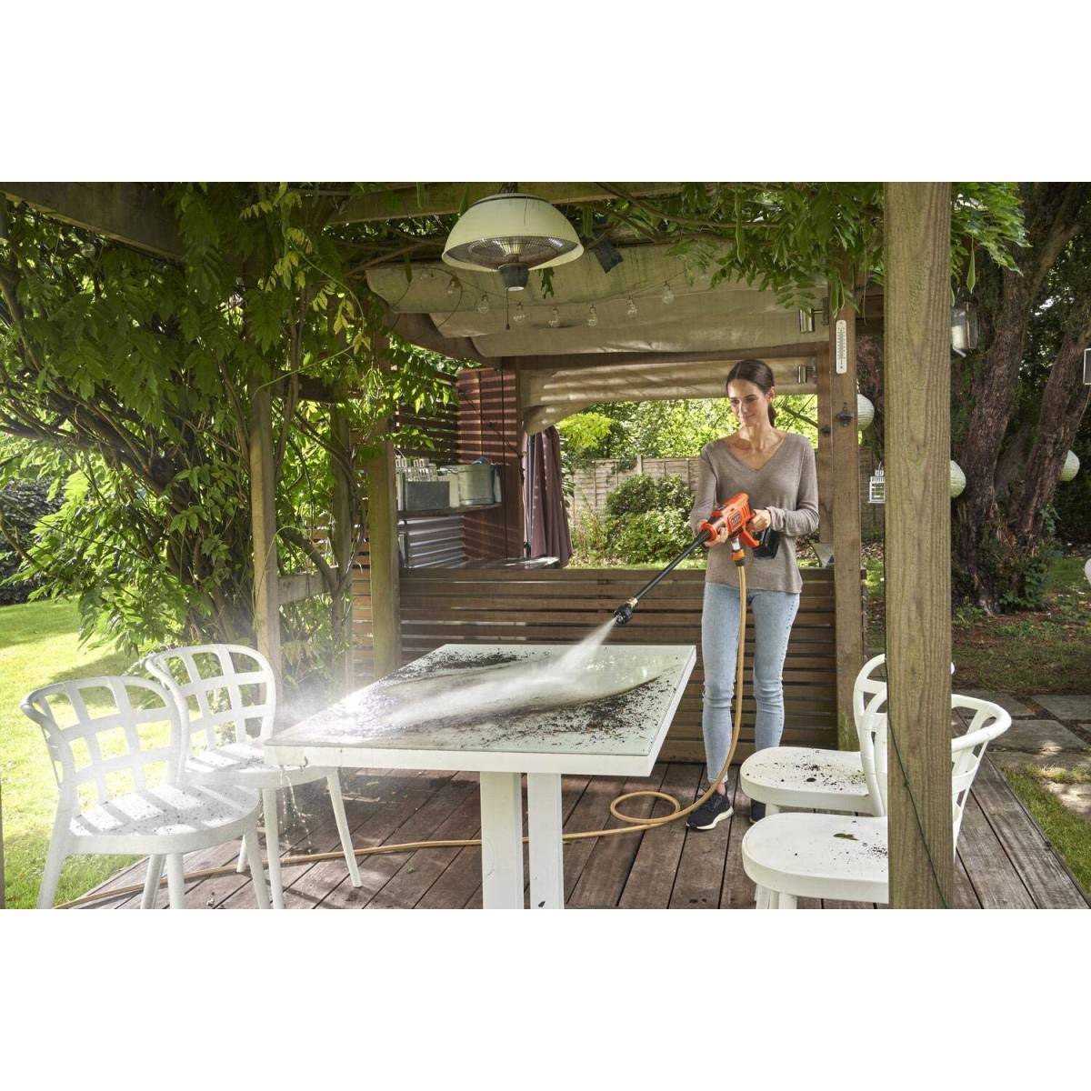 Nettoyeur haute pression à Batterie 18V 2Ah  24 bar 350 PSI Chargeur inclus Black & Decker - Imagen 6