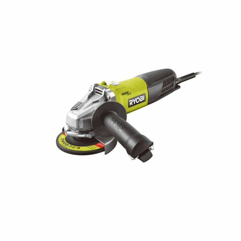 Ryobi - Meuleuse d'angle RYOBI 800W 125mm - 1 disque diamant - 5 disques à ébarber - Toolbox RAG800-125TA6 - Image 2