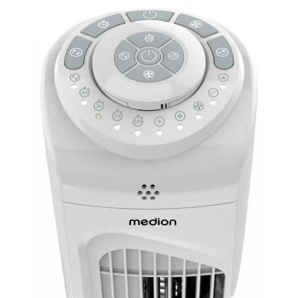 Ventilateur colonne - MEDION - 45 W - Hauteur 79 cm - Oscillation 60° - Télécommande - Blanc - Image 4