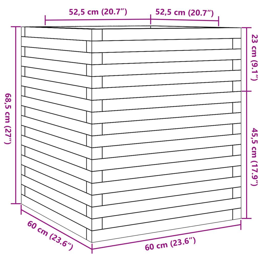Maison Chic - Jardinière, Bac à fleurs, Pot de fleurs 60x60x68,5 cm bois massif de douglas - Imagen 10