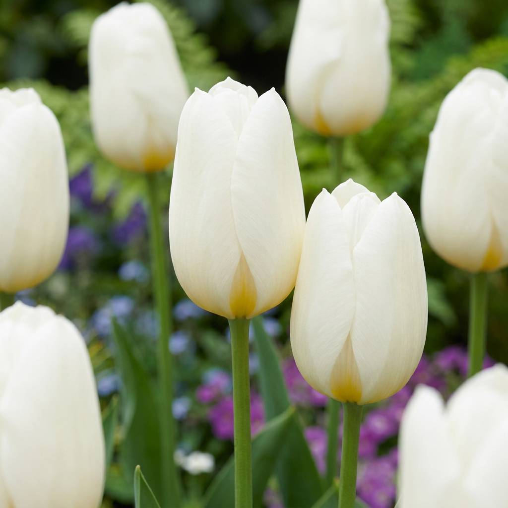 La Green Touch - Tulipe triomphe blanche - 15 bulbes - calibre 11/12
