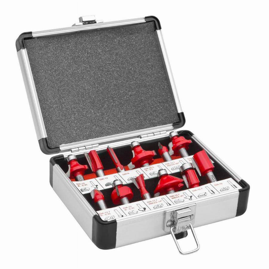 Coffret de 12 fraises pour défoncesuse HOLZMANN - OFS12 - Imagen 1