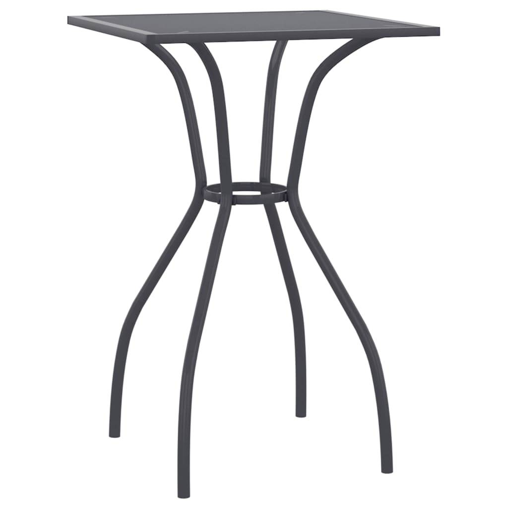 Table bois composite Ikast Anthracite 50 X 50 X 72 cm - P87209A - Image 2