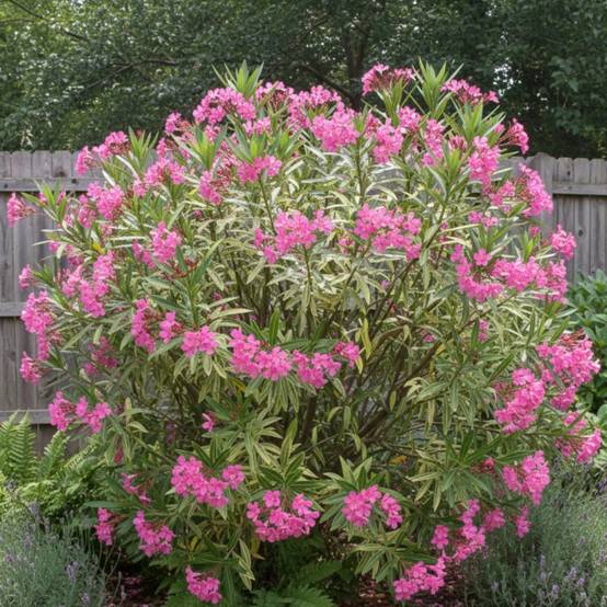 Laurier rose Belle Héléne à fleurs Rose - feuillage Semi-Persistant - Pot de 7,5L - 60/80 cm- hauteur à maturité De 1,50 m à 2,00 m - Image 3