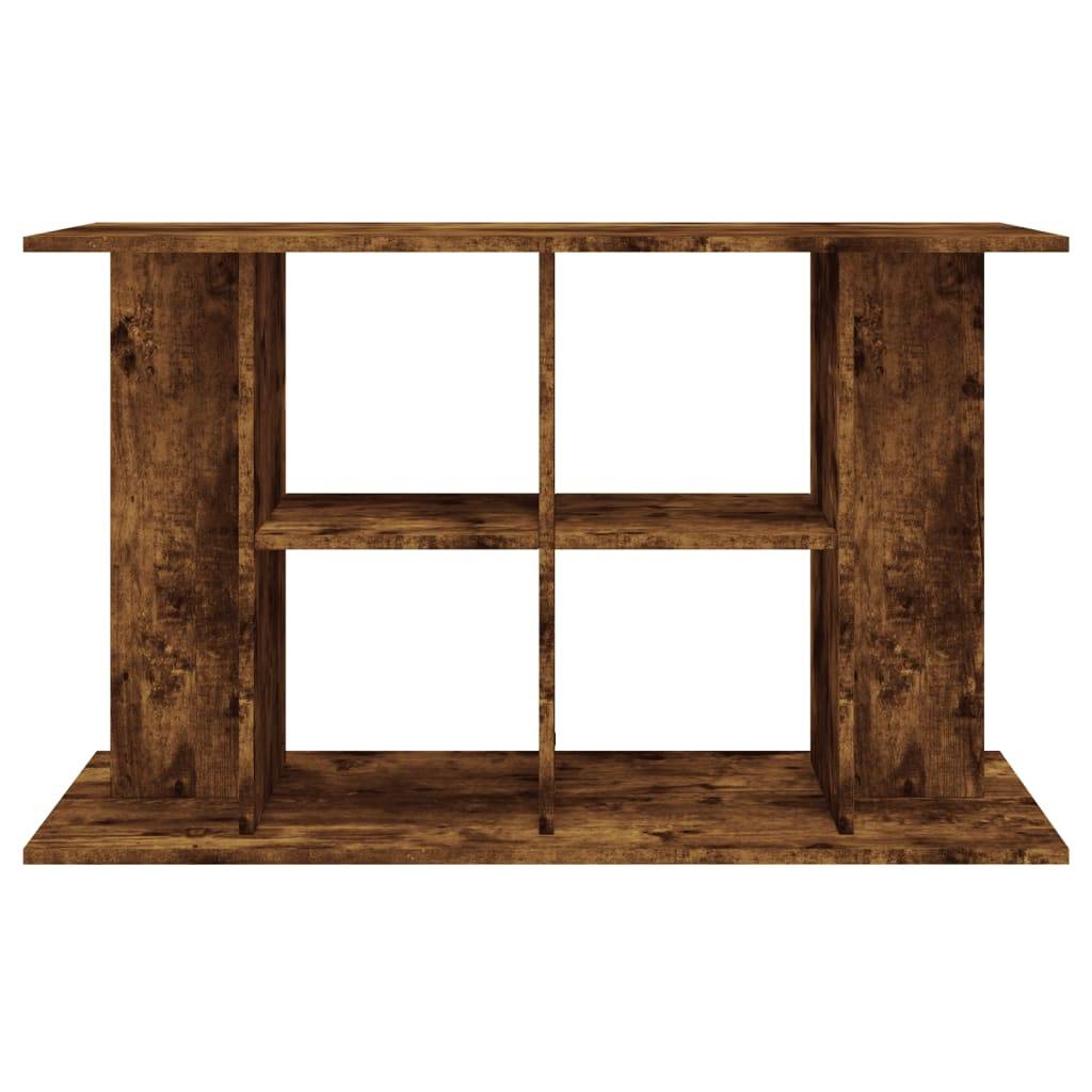 Meuble pour Aquarium Bois d'Ingénierie pour Salon avec Rangement 100x40x60 cm Chêne Fumé - ComfortXL Outdoor Living - Image 4