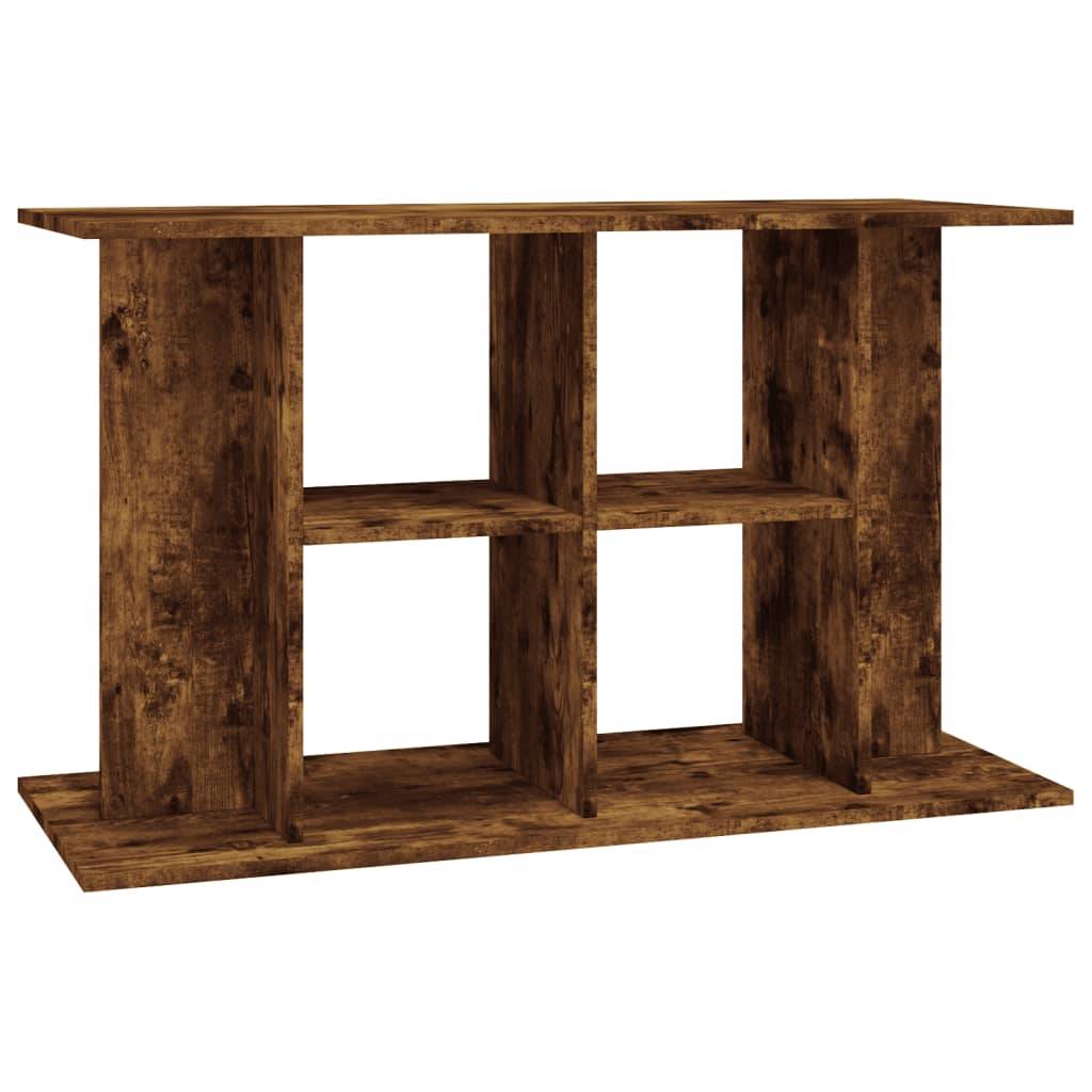 Meuble pour Aquarium Bois d'Ingénierie pour Salon avec Rangement 100x40x60 cm Chêne Fumé - ComfortXL Outdoor Living - Image 2