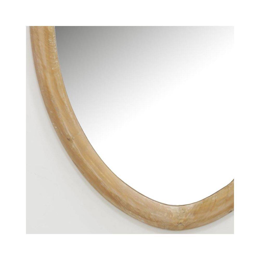 Aubry Gaspard - Miroir ovale en bois naturel - Imagen 3